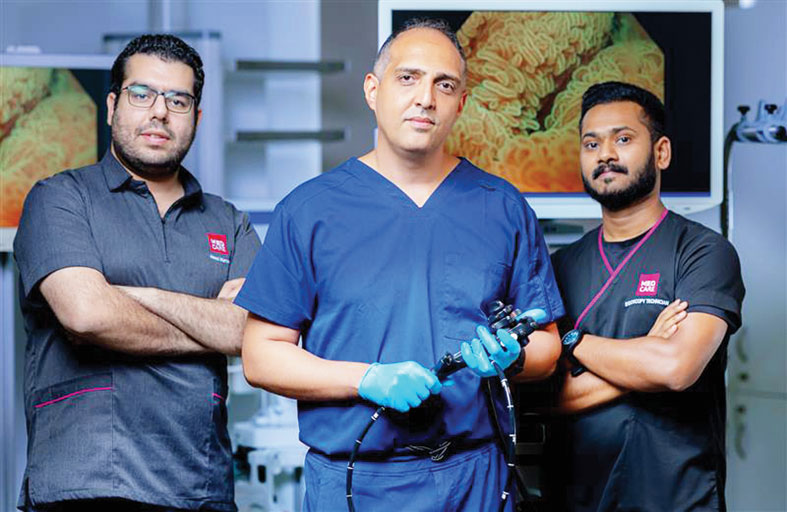 نجاح أول جراحة لاستئصال كامل لورم مستقيمي عبر المنظار لإماراتي 38 عاماً 