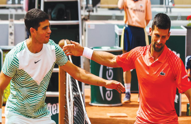 ألكاراز يضع نفسه عقبة أمام ديوكوفيتش