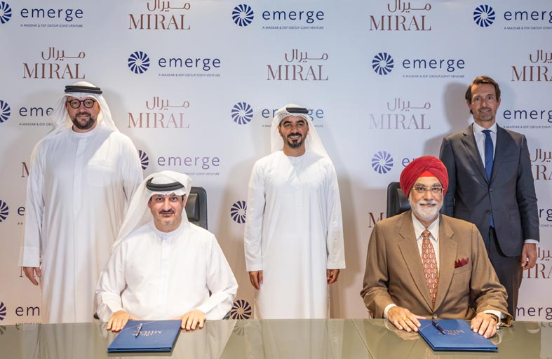 اتفاقية بين إيميرج وميرال لتطوير مشروع للطاقة الشمسية الكهروضوئية على سطح مبنى سي وورلد أبوظبي
