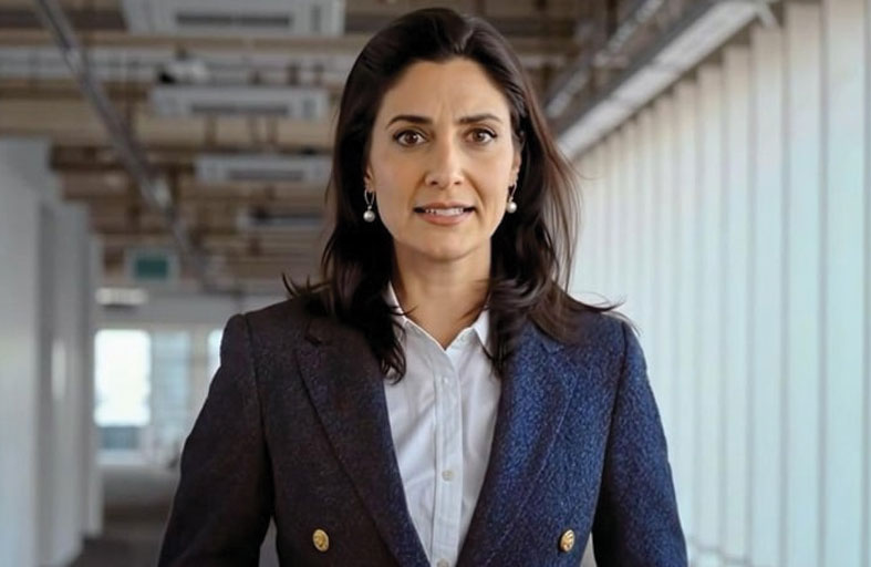 امرأة مولدة بالذكاء الاصطناعي تقدم وثائقيا عبر التلفزيون البريطاني 