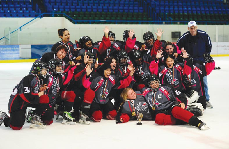 «ستورمز أبوظبي» لسيدات هوكي الجليد يستأنف تدريباته