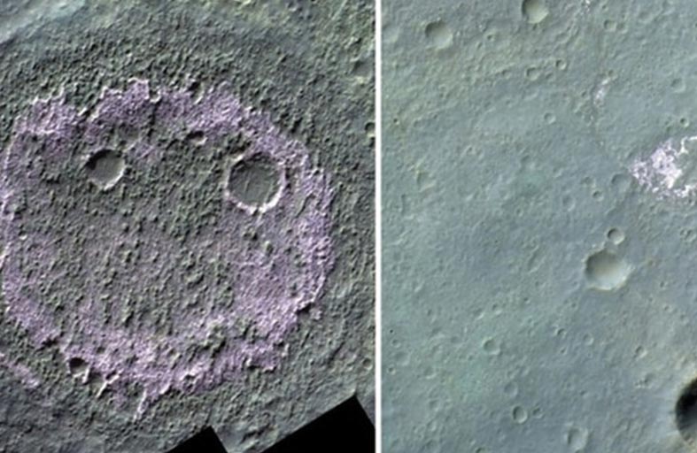 وجه ضاحك على سطح المريخ