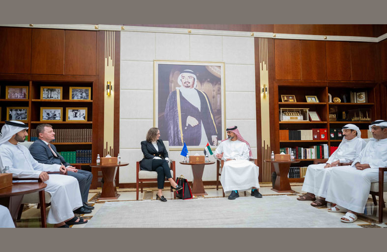 عمار النعيمي يستقبل سفيرة الاتحاد الأوروبي