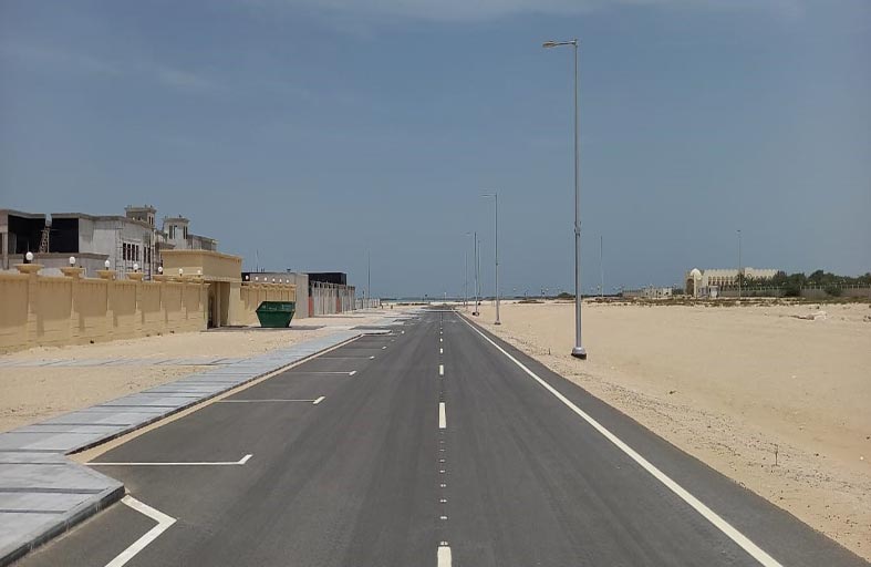 بلدية مدينة أبوظبي تنفذ مدخلاً وطريقاً خاصاً في منطقة الزبارة