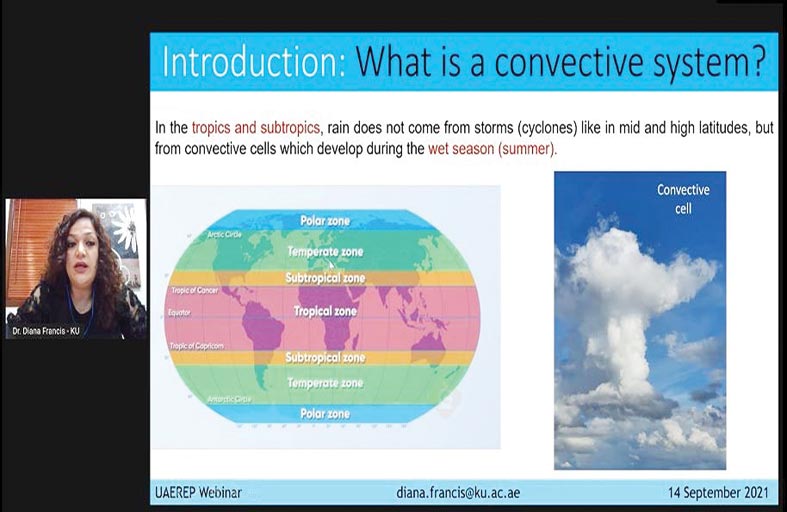 المركز الوطني للأرصاد يستضيف ندوة افتراضية بعنوان سُلُوك واتجاهات هطول الأمطار في دولة الإمارات وشبه الجزيرة العربية 