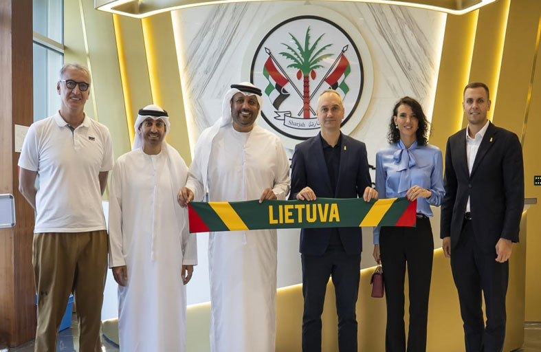 «الشارقة الرياضي» يتعاون  مع سلة ليتوانيا 