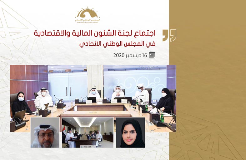 مالية الوطني تعتمد تقريرها حول مشروع قانون  اتحادي بشأن ربط الميزانية العامة للاتحاد للسنة المالية 2021