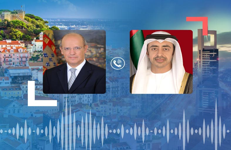عبدالله بن زايد ووزير خارجية البرتغال يبحثان هاتفيا العلاقات الثنائية وتطورات الأوضاع بالمنطقة