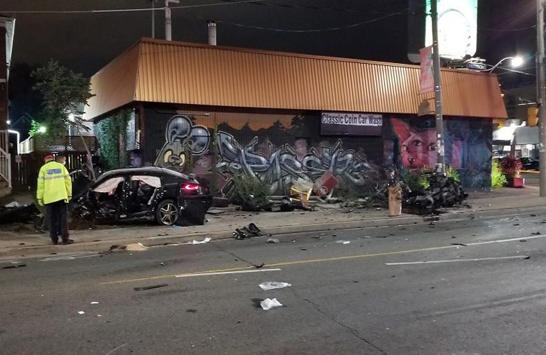 مراهق صغير يتسبب في حادث مروع