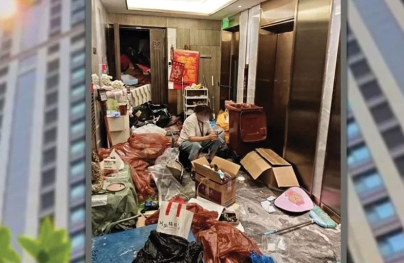 امرأة تخزّن القاذورات في قصرها الفاخر