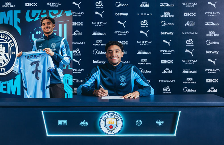 مانشستر سيتي يعلن التعاقد مع اللاعب المصري عمر مرموش