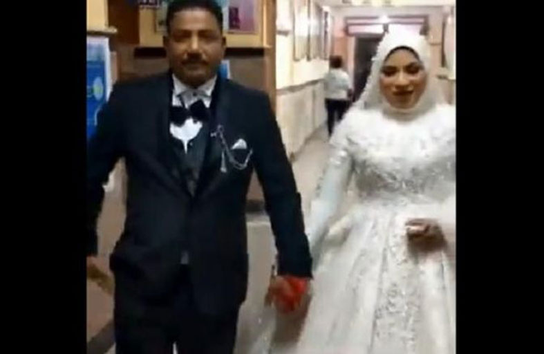 تركا الزفاف وذهبا للتصويت