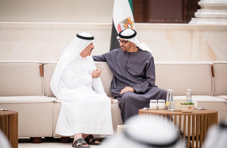 رئيس الدولة يستقبل حاكم أم القيوين 