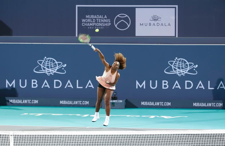 بطولة «مبادلة» العالمية للتنس تحتفي بالنجمة سيرينا ويليامز
