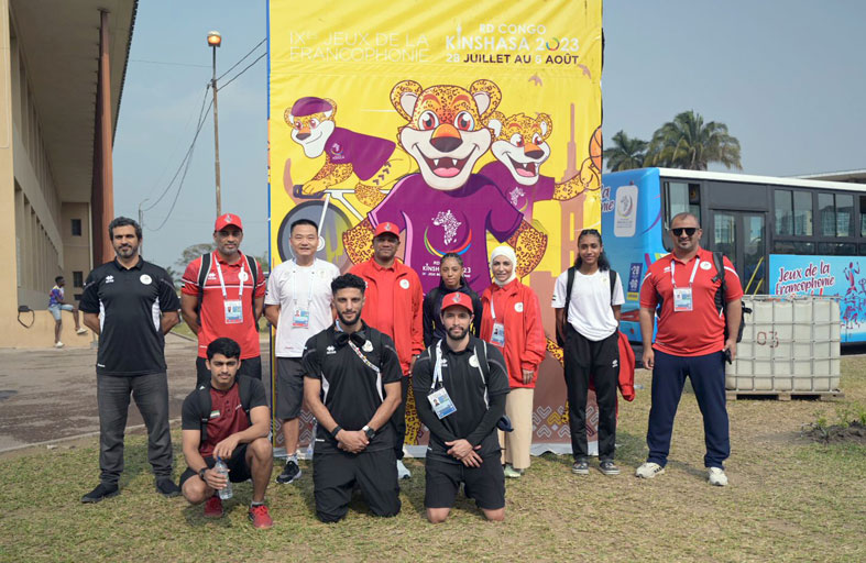 سفير الدولة لدى الكونغو الديموقراطية يزور وفد الإمارات في دورة الألعاب الفرانكوفونية