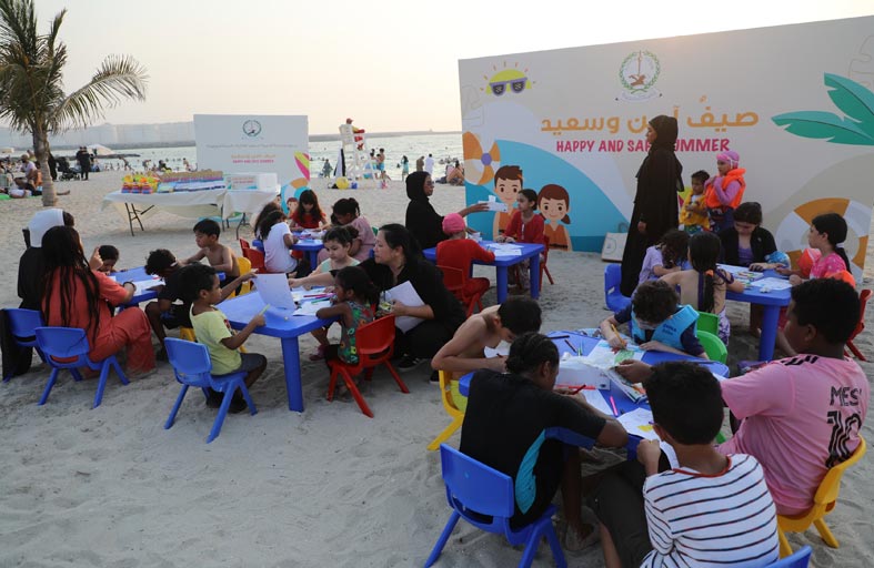 بلدية الحمرية تواصل حملتها (صيف آمن وسعيد) بفعاليات توعوية بالتعاون مع مركز شرطة الحمرية الشامل