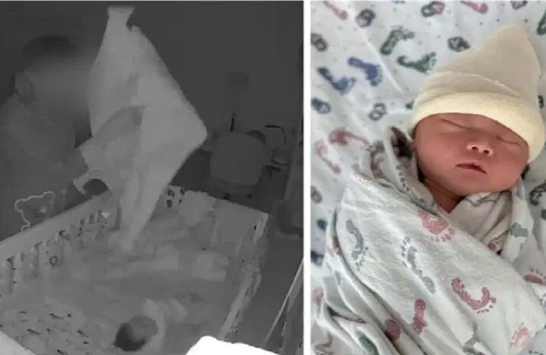 مربية تُعنف رضيعة بلا رحمة 