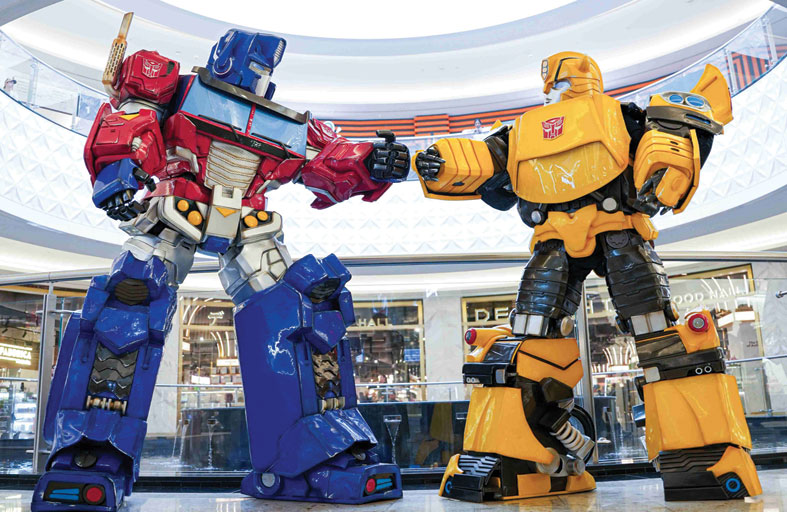 روبوتاتTRANSFORMERS  تنطلق في الغاليريا جزيرة المارية!