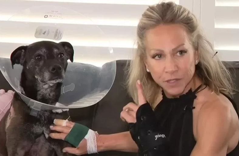 تنقضّ على تمساح لإنقاذ كلبها من بين فكّيه