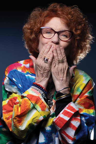 الممثلة الفرنسية أندريا فيريول خلال جلسة تصوير في باريس. ا ف ب