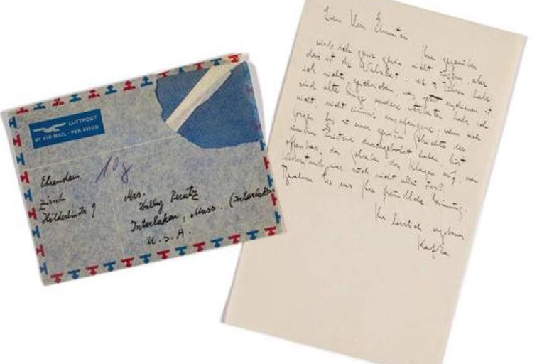 رسالة يأس لكافكا في مزاد