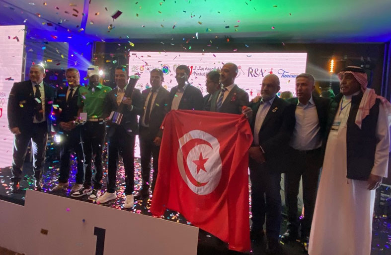 تونس تتوج بطلاً لعربية الجولة فرقي وفردي بعقر دارها 
