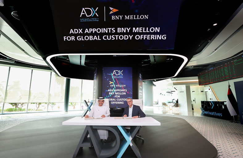 سوق أبوظبي للأوراق المالية يوقع شراكة مع  (بي إن واي ميلون) لتوسيع خدمات الحفظ عالميا