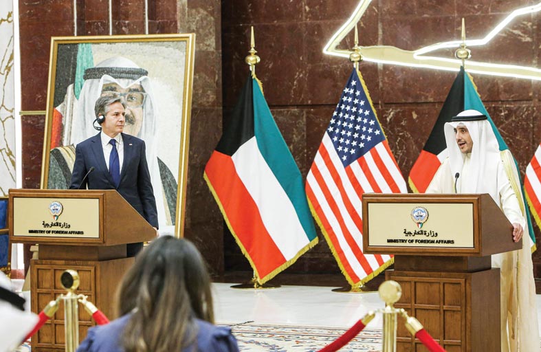 بلينكن: نعمل مع الكويت لتعزيز الأمن في المنطقة