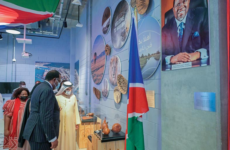 محمد بن راشد يلتقي رئيسي ناميبيا وجمهورية غويانا التعاونية في إكسبو 2020 دبي