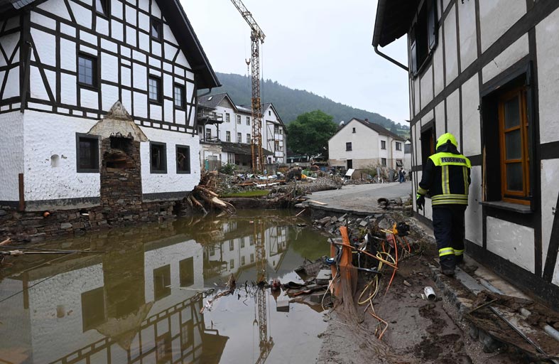 153 قتيلا في الفيضانات في أوروبا بينهم 133 في ألمانيا 