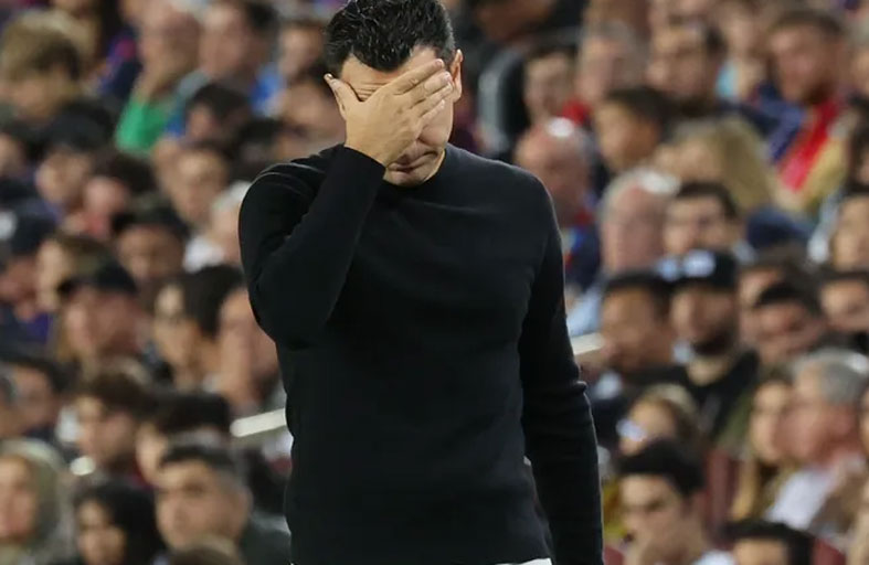 تشافي يعترف بمسؤوليته عن التعادل مع الإنتر 