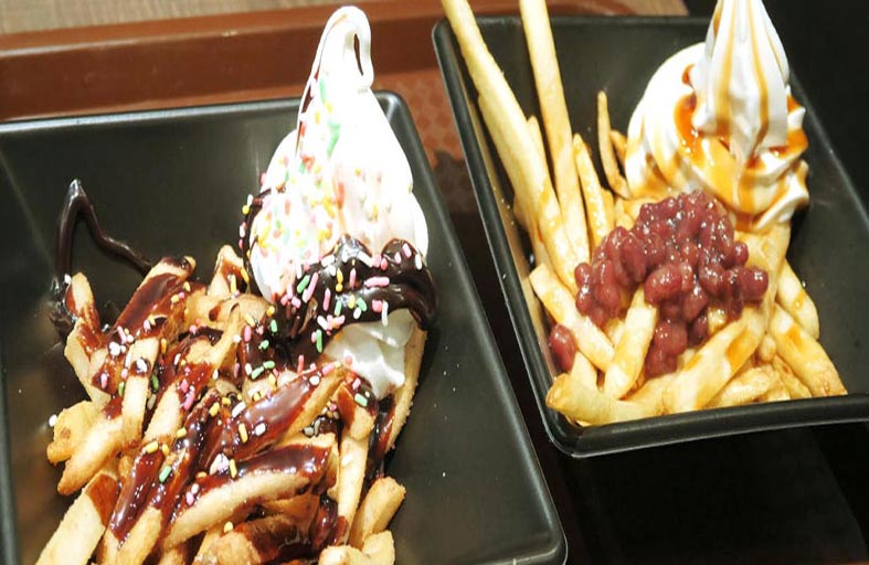 آيس كريم بالبطاطس المقلية