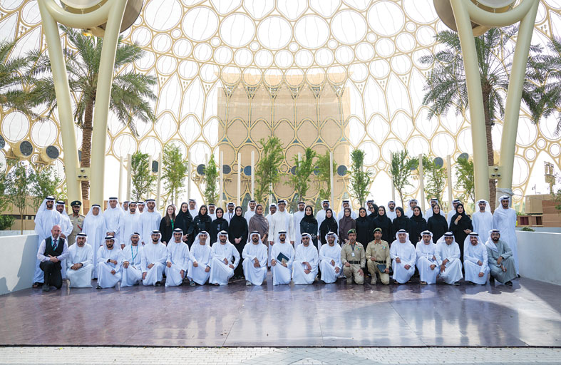 منصور بن زايد يطلع على الاستعدادات النهائية لاستضافة COP28 في مدينة إكسبو دبي 