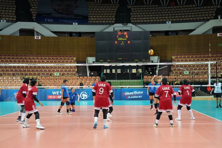 الأولمبياد الخاص يفوز على نظيره الإيطالي في كأس العالم لكرة الطائرة الموحدة