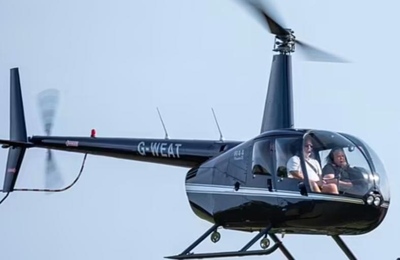 طباخ شهير يثير غضب جيرانه بسبب هليكوبتر