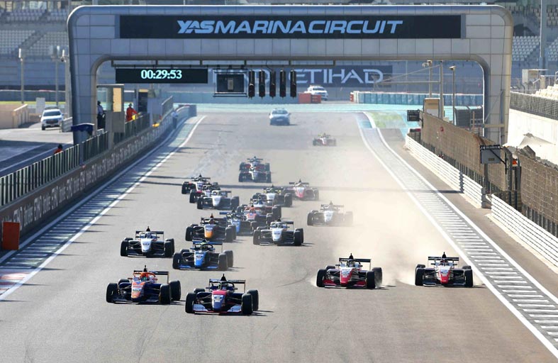 حلبة ياس تستضيف الجولة الختامية من بطولة «فورمولا 3 آسيا»