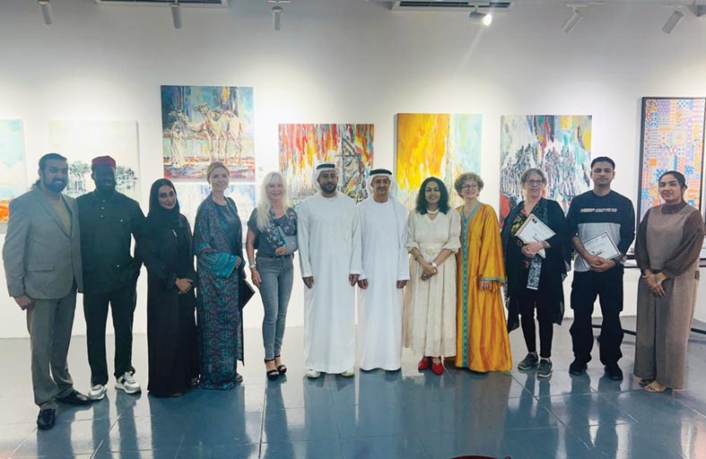 مشاركة عشرة فنانين من الإمارات والعالم بعدد 30 عملاً جمالياً