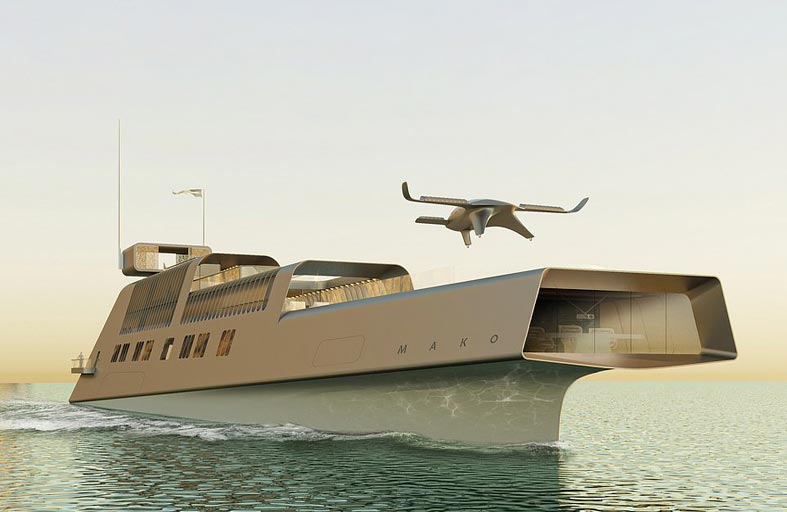 يخت مدهش على شكل سمكة قرش 