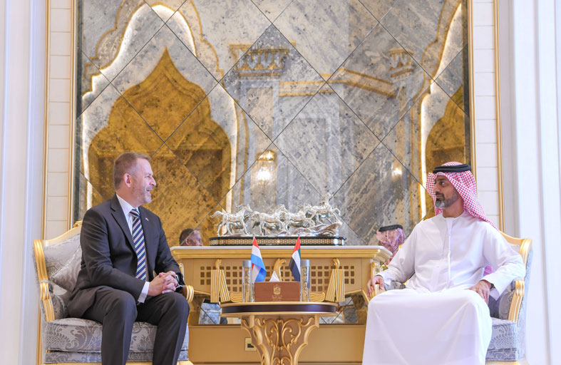 عمار النعيمي يستقبل سفير دوقية لوكسمبورغ