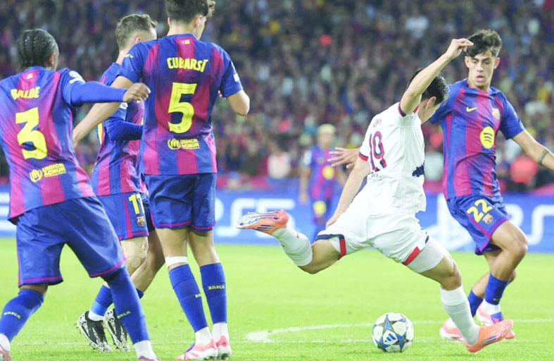 سان جرمان وإنتر وأرسنال لمواصلة العلامة الكاملة.. وبرشلونة للتعويض 