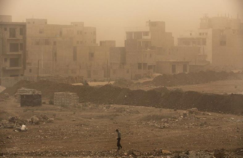 سحابة ترابية تخنق العاصمة دكار