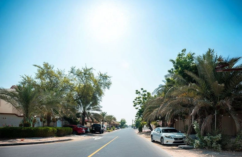 بلدية عجمان تنجز مشروع إنشاء طرق داخلية في الروضة 2