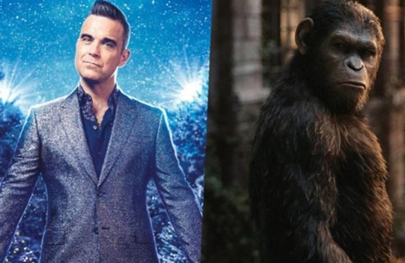 روبي ويليامز يصدم جمهوره بشخصية «قرد»