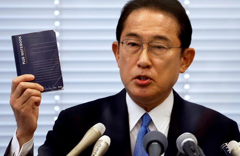 انتخاب كيشيدا رئيساً للحزب الحاكم في اليابان أزمة 