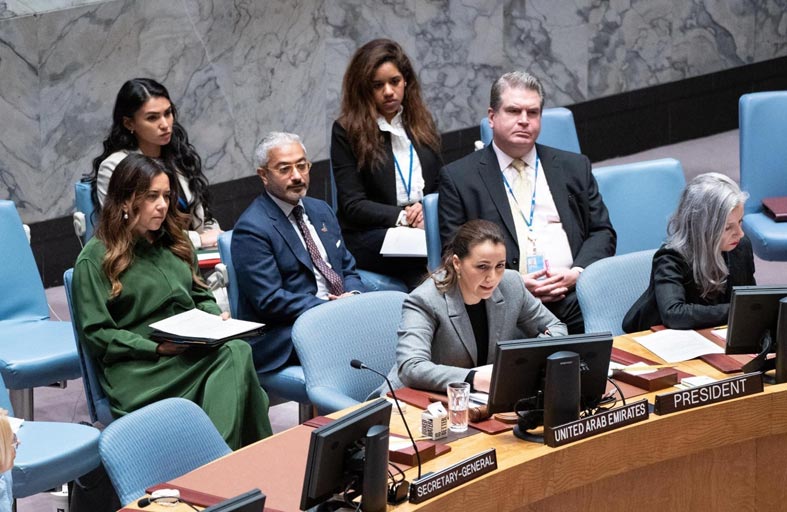 الإمارات تعقد مناقشة مفتوحة في مجلس الأمن تؤكد على العلاقة بين التغير المناخي والسلام والأمن الدوليين