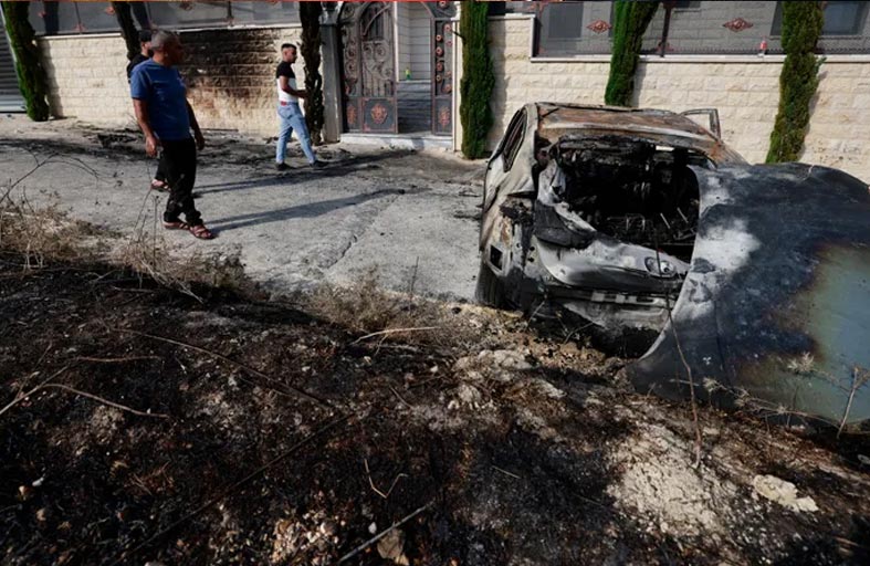  إسرائيل توقف 4 مستوطنين هاجموا قرية فلسطينية 