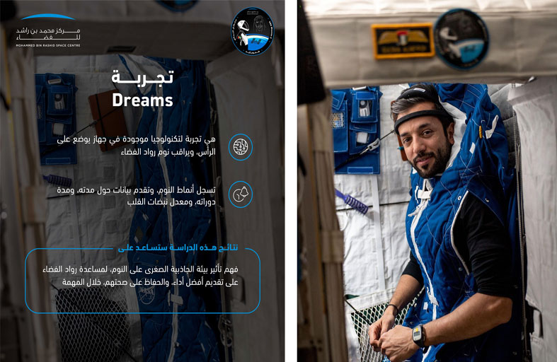 مركز محمد بن راشد للفضاء يعلن مشاركة سلطان النيادي في تجربة لدراسة تأثير بيئة الجاذبية الصغرى على النوم