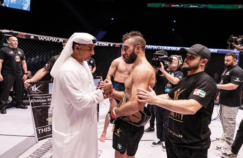 الإماراتي «محمد يحيى» يحافظ على لقب وزن الخفيف في عربية «محاربي الإمارات» 