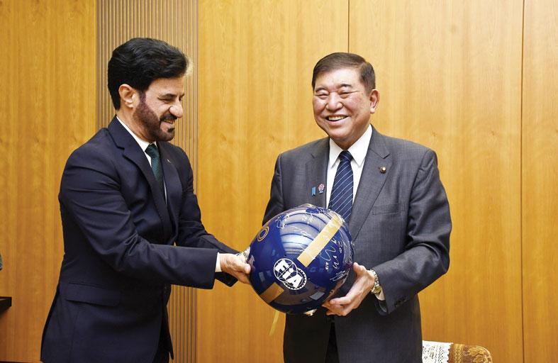 رئيس الاتحاد الدولي للسيارات (FIA) :  اللقاء مع رئيس الوزراء الياباني كشف عن أن مقاربة اليابان تشكل نموذجاً يحتذى به في جميع أنحاء العالم