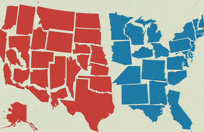 أطماع الجمهوريين الانتخابية تتحول إلى حرب مفتوحة بين الولايات الحمراء والزرقاء